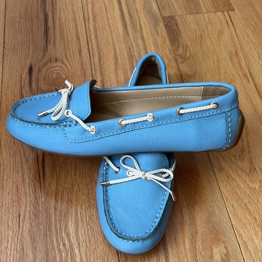 New Talbots leather blue driving loafers 6.5​ - Picture 6 of 9